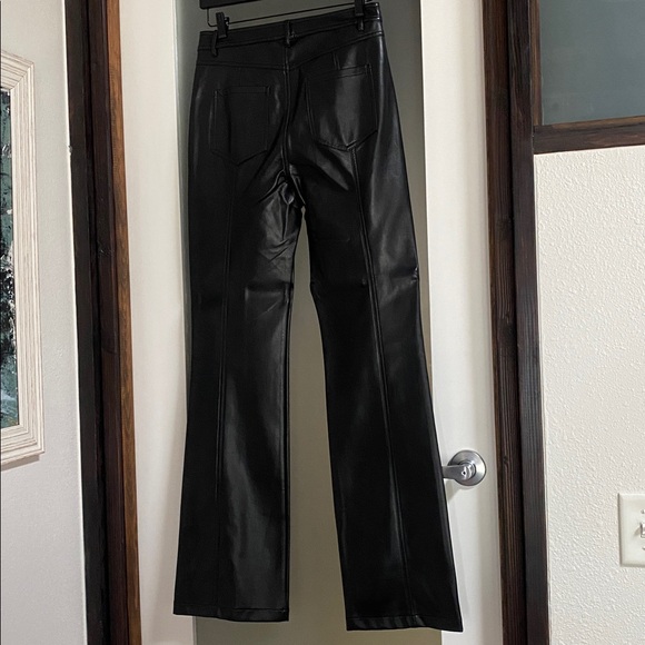 Cinq A Sept Black Vegan Leather Shanis Pants - Picture 3 of 14